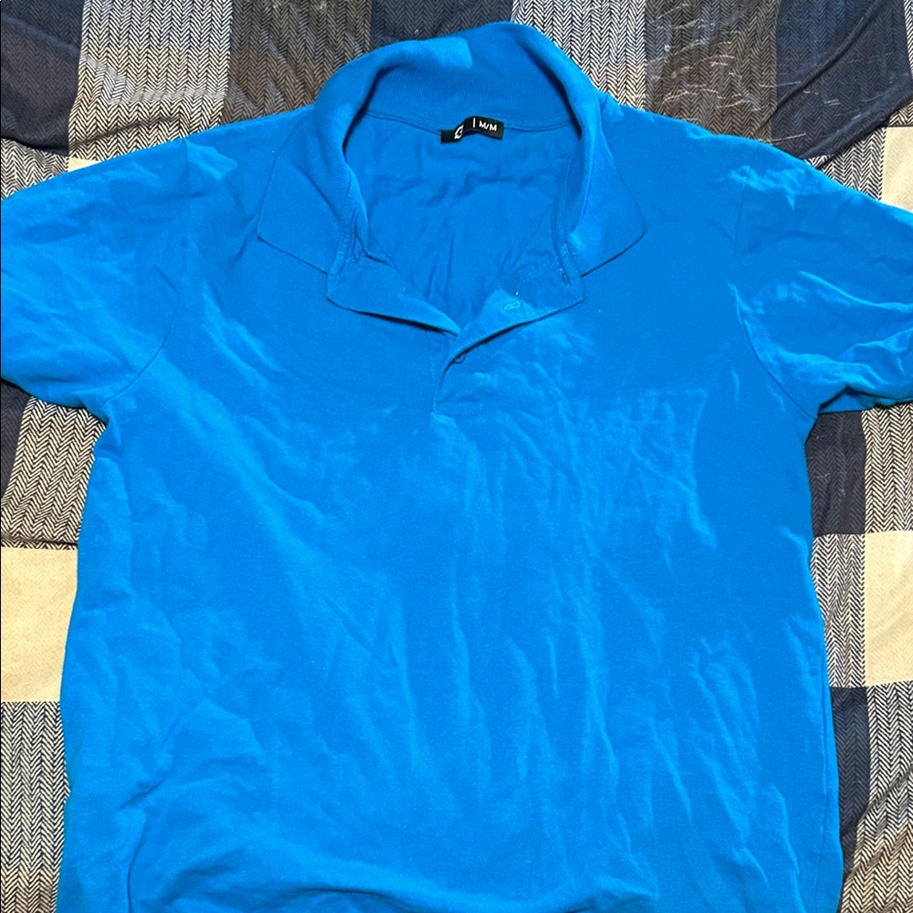 Vibrant Blue Polo Shirt